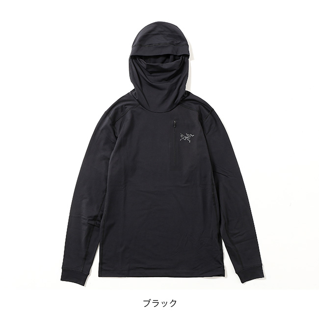 ★新品同様 アークテリクス ARC'TERYX タイツ ベースレイヤー 黒 L ARC'TERYX アークテリクス ローフーディ レディース (X000007326