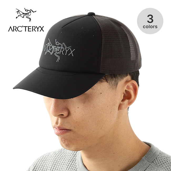 (取寄) アークテリクス バード ワード トラッカー ハット Arc'teryx Bird Word Trucker Hat Black/Cloud ARC'TERYX（アークテリクス） ARC TERYX バードワードトラッカーハット