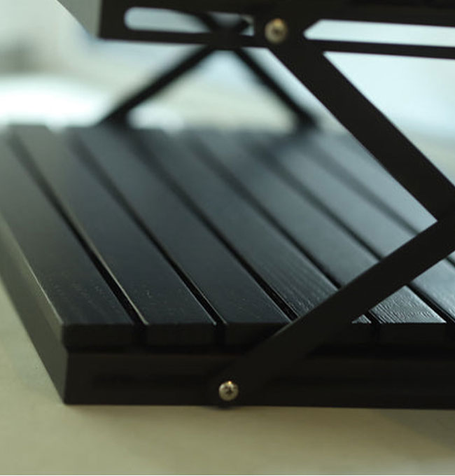 ANOBA（アノバ） ブラックエディション ウッドラック 3段 : サンデー