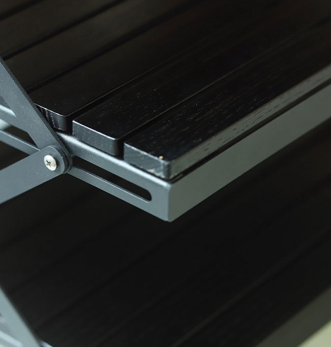 ANOBA（アノバ） ブラックエディション ウッドラック 3段 : サンデー