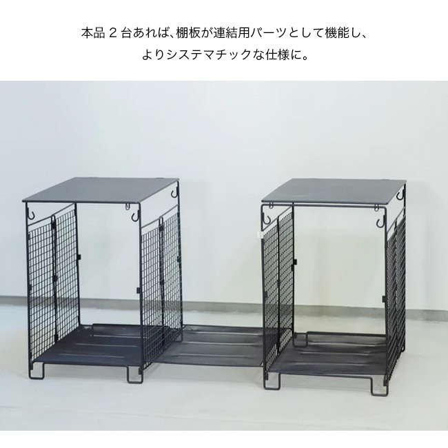 ANOBA アノバ　フォールディングサイドテーブルスチールラック ANOBA アノバ フォールディングサイドテーブル AN129 机 収納 ラック
