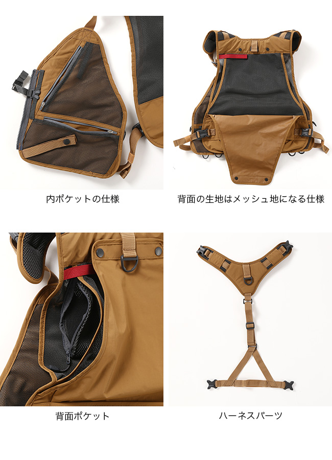 【値下げ】Abu Garcia フィッシングベスト ブラック Abu Garcia ABUxMINOWA VEST LABORATORY アブガルシア×ミノワ