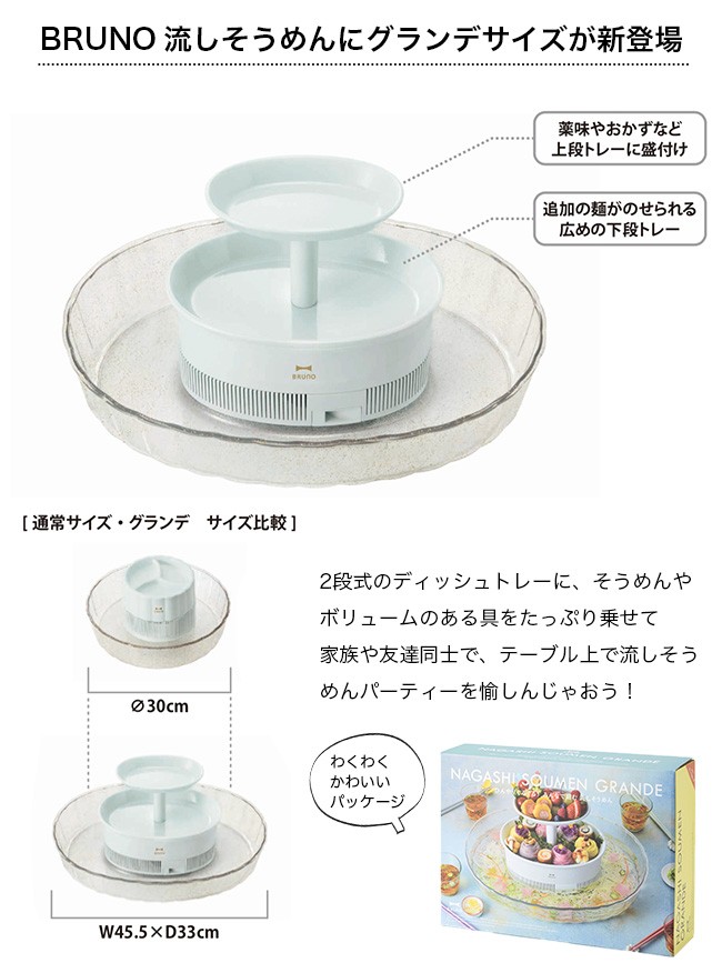 BRUNO ブルーノ 流しそうめん グランデ 流しそうめん器
