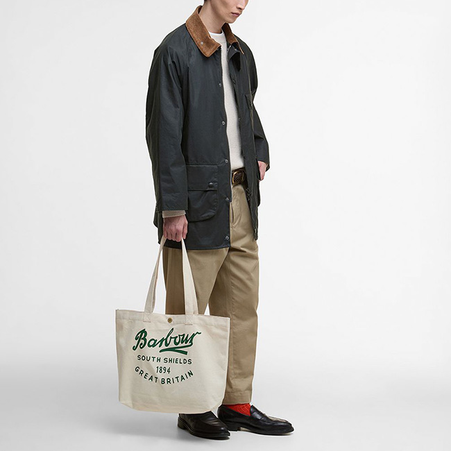 Barbour（バブアー） スクリプトトートバッグ UBA0752 鞄 マザーズ