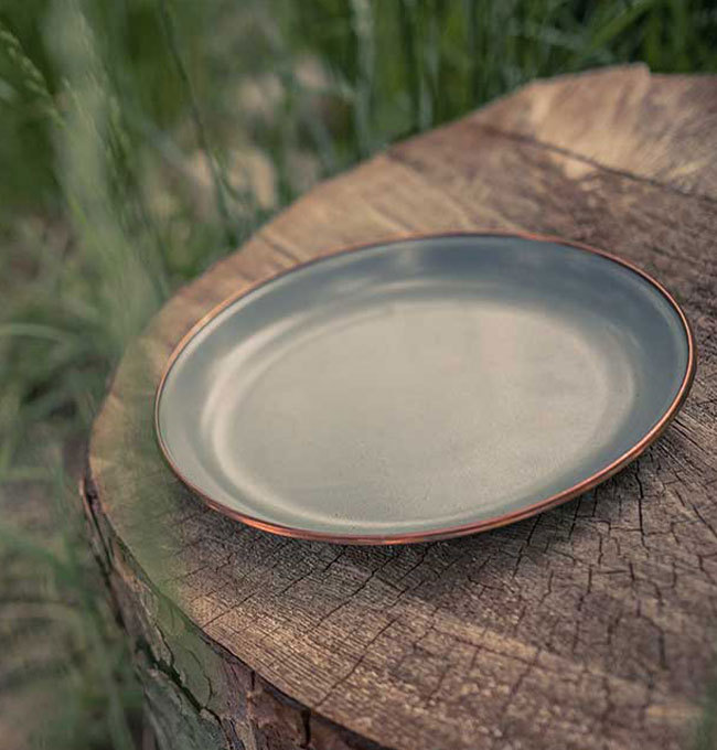 BAREBONES（ベアボーンズ） エナメル 8インチ サラダプレート 2枚