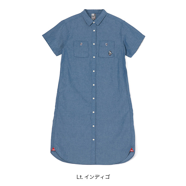 CHUMS（チャムス） ヤーンダイドシャンブレーS/Sドレス CH18-1345