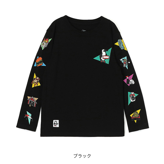 CHUMS チャムス かせきさいだぁ アラカルト L/S Tシャツ【キッズ