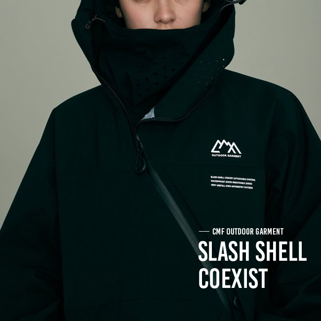 新品　CMF OUTDOOR GARMENT　シェルジャケット CMF - CMF OUTDOOR GARMENT - Slash Shell “COEXIST” Jacket