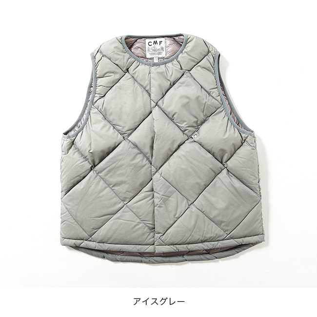 COMFY コムフィー　ダウンベスト　インナーベスト　キルティング　アウトドア シティからアウトドアまで。万能ダウンベストで冬支度を！【 CMF