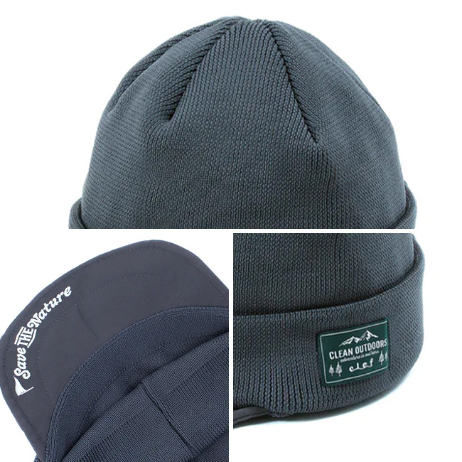 Clef クレ ハッスイスノーニットキャップ RB7021 HASSUI SNOW KNIT CAP