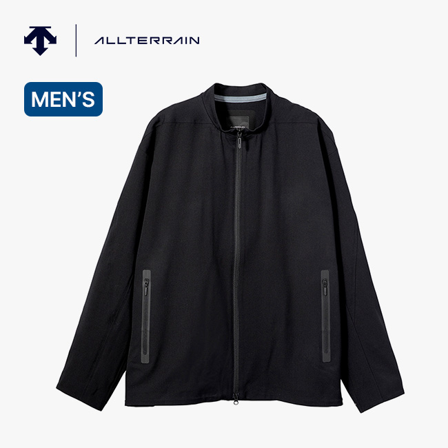 デサント オルテライン カラーレス ストレッチブルゾン 未使用 DESCENTE ALLTERRAIN のライトアウター、「COLLARLESS STRETCH