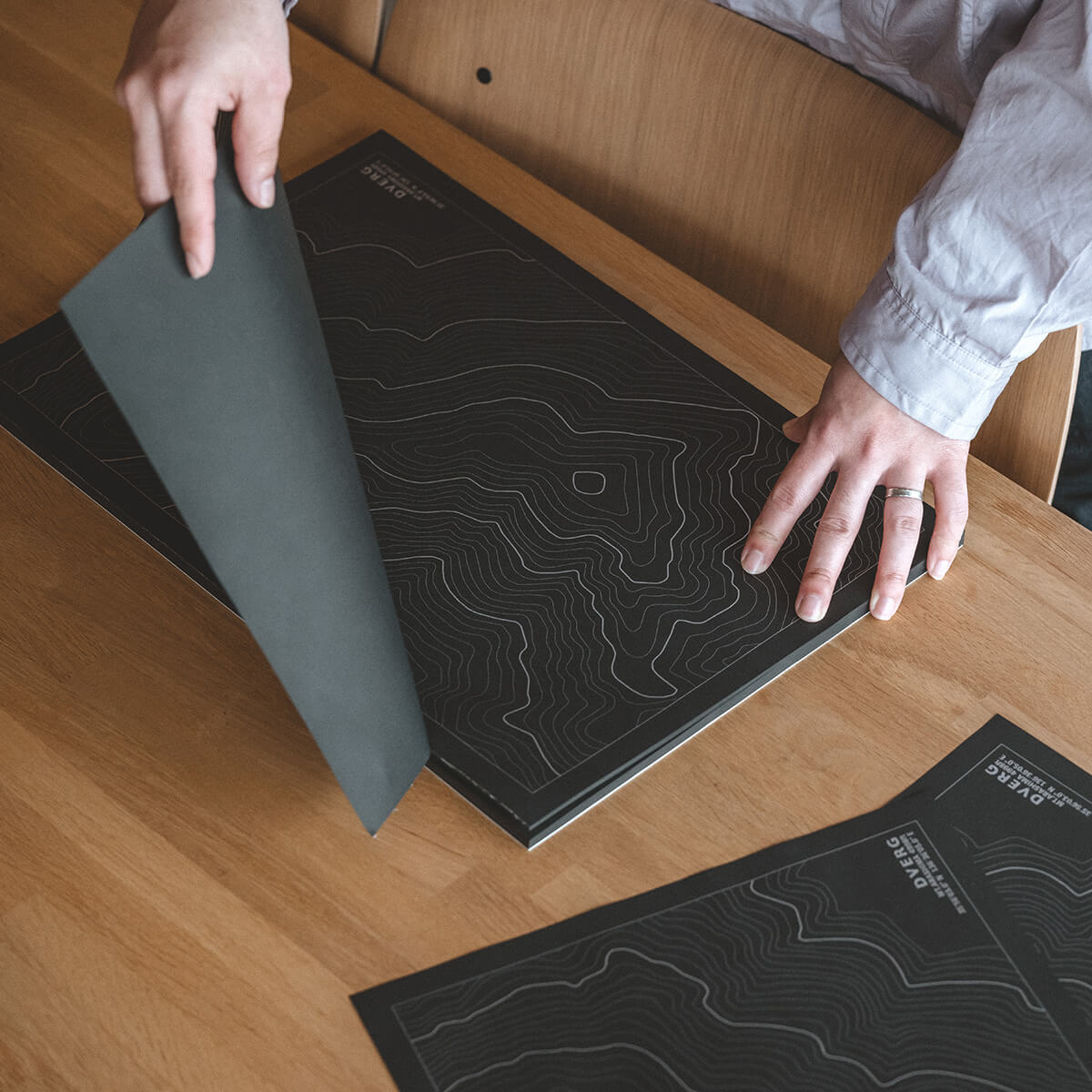 DVERG ドベルグ TOPOGRAPHIC PAPER PLACE MAT ランチマット