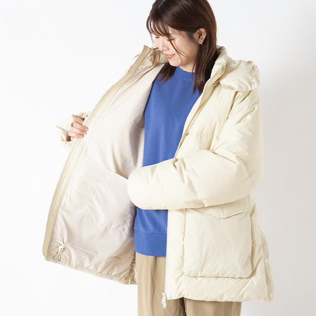 DWD フード付きジャケット ホワイト/イエロー　新品未使用 F/CE.（エフシーイー） F/CE リサイクルダウンデタッチャブルフード