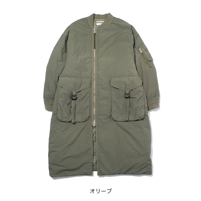 F/CE.（エフシーイー） F/CE ガーメントダイダウンMA-1ロングコート