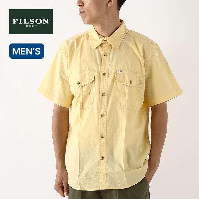 FILSON フィルソン ウォッシュドS/Sフェザークロスシャツ 8050-45-11000 FILSON（フィルソン） ウォッシュドS/Sフェザークロスシャツ 8050-45