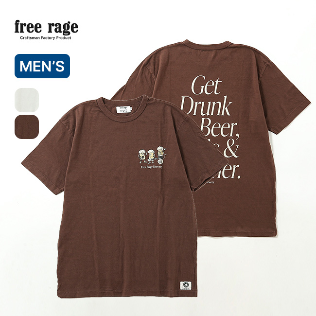 free rage（フリーレイジ） リサイクルコットンTee ゲット ドランク