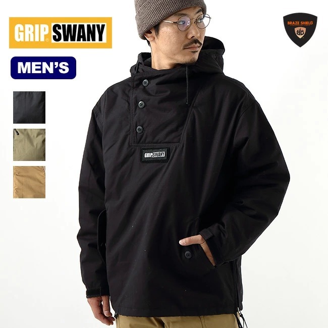 GRIP SWANY グリップスワニー FPアノラックジャケット メンズ GSJ-63 プルオーバー アウター ジャケット 難燃  :g03127:OutdoorStyle サンデーマウンテン - 通販 - Yahoo!ショッピング