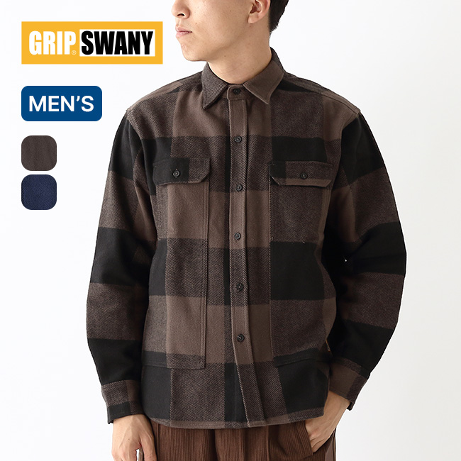 GRIP SWANY（グリップスワニー） フランネルフィールドシャツ メンズ
