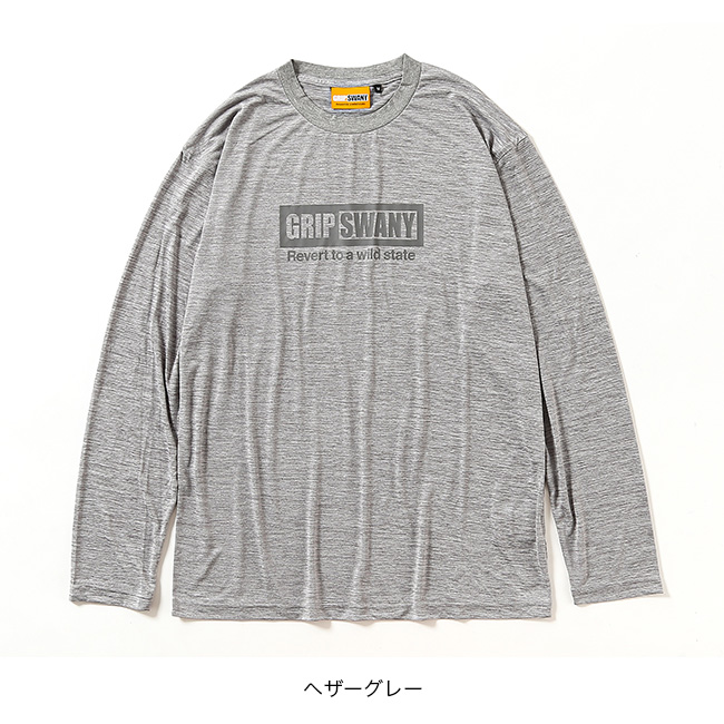 GRIP SWANY グリップスワニー ボックスロゴドライL/S TEE GRIP SWANY グリップスワニー ボックスロゴドライL/S TEE