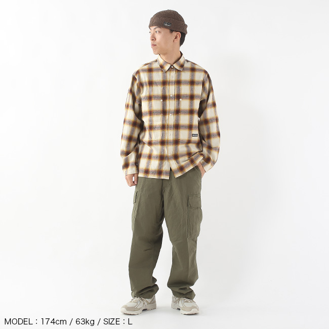 GRIP SWANY（グリップスワニー） ブラッシュドチェックシャツ GSMSH