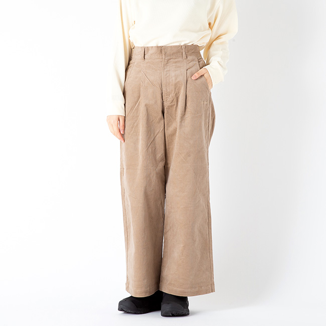 GRIP SWANY グリップスワニー コーデュロイストレッチワイドパンツ