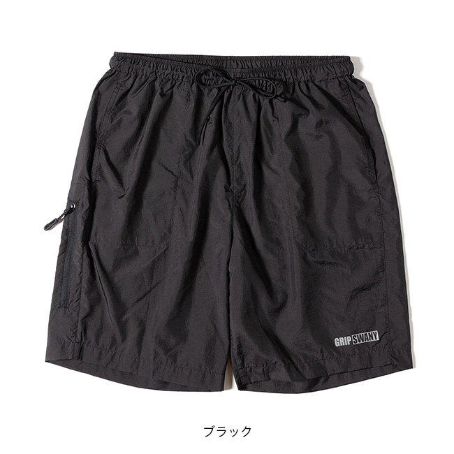 HIKE 黒 キャロットハーフパンツ GRIP SWANY（グリップスワニー） GSパッカブルショーツ GSMS0030 GS
