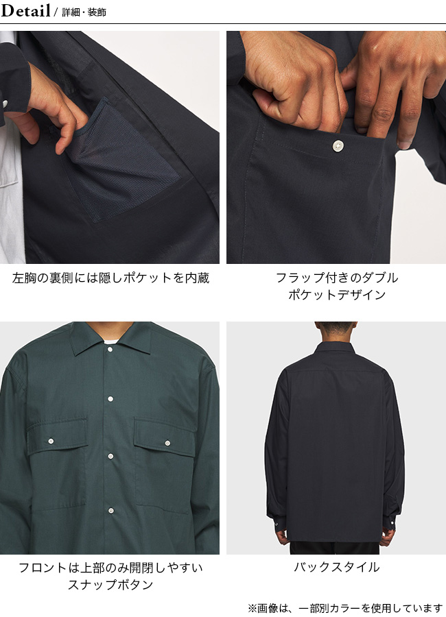 Goldwin ダブルポケットオープンカラーシャツ 4 GL53144 Goldwin ダブルポケットオープンカラーシャツ 4 GL53144