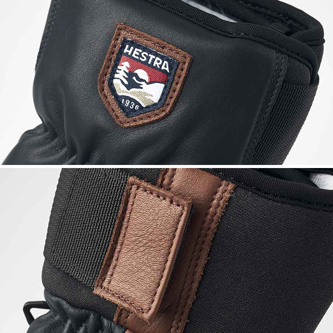 【美品】HESTRA へストラ　 オールレザー　topo3フィンガー　サイズ4 HESTRA ヘストラ トポ スリーフィンガー 33872 TOPO 3-FINGER メンズ