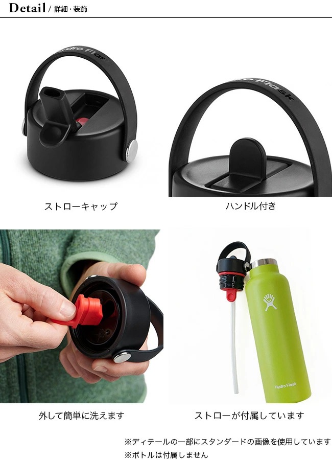 ダークブルー ハンドル付き水筒 ストローキャップ 台和 ハンドル付きストローキャップ ペットボトル用 ブルー : Sundries