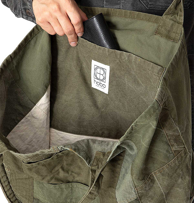 hobo ホーボー キャリーオールトートL アップサイクルUSアーミー