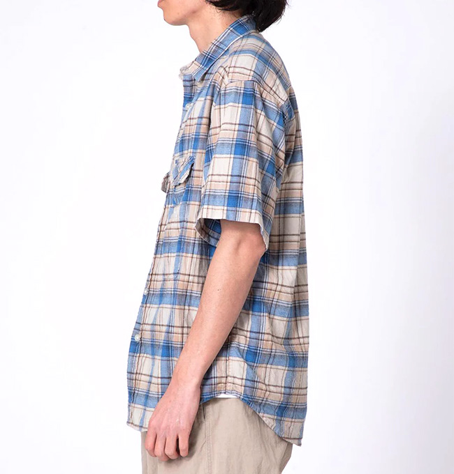 hobo（ホーボー） コットンフランネルヴィンテージウォッシュ チェック