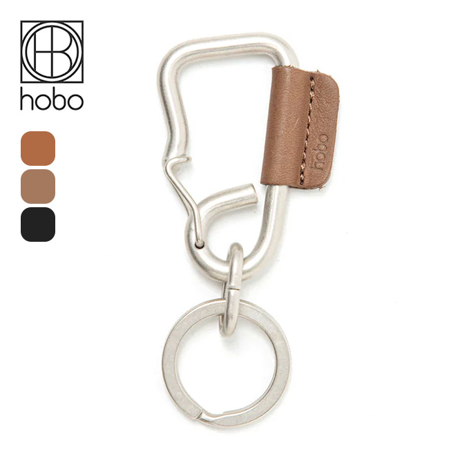 マルシィ カラビナ hobo ホーボー カラビナキーリングSウィズカウレザー HB-A4520