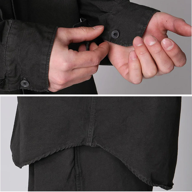 hobo ホーボー L/Sシャツコットンウェザークロス オーバーダイド