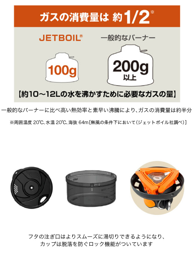 JETBOIL（ジェットボイル） フラッシュ 1 0L 1824351 バーナー