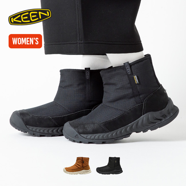 KEEN ブーツ ブラック アウトドア 防寒 レディース 25㎝ KEEN（キーン） フッドネクシスプル オンWP ウィメンズ オンWP HOOD