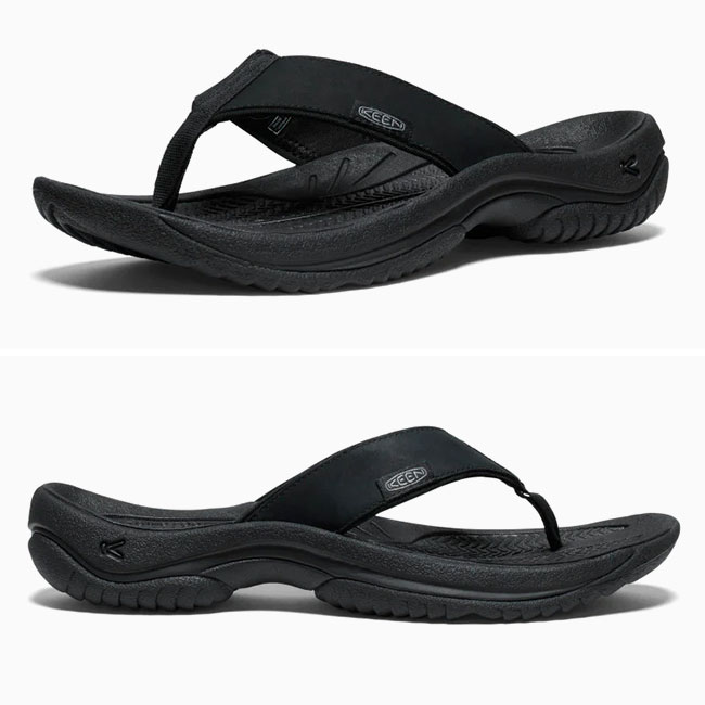 KEEN ブラック コンフォートサンダル 8 US KEEN キーン コナ フリップ ティージー サンダル ブラック