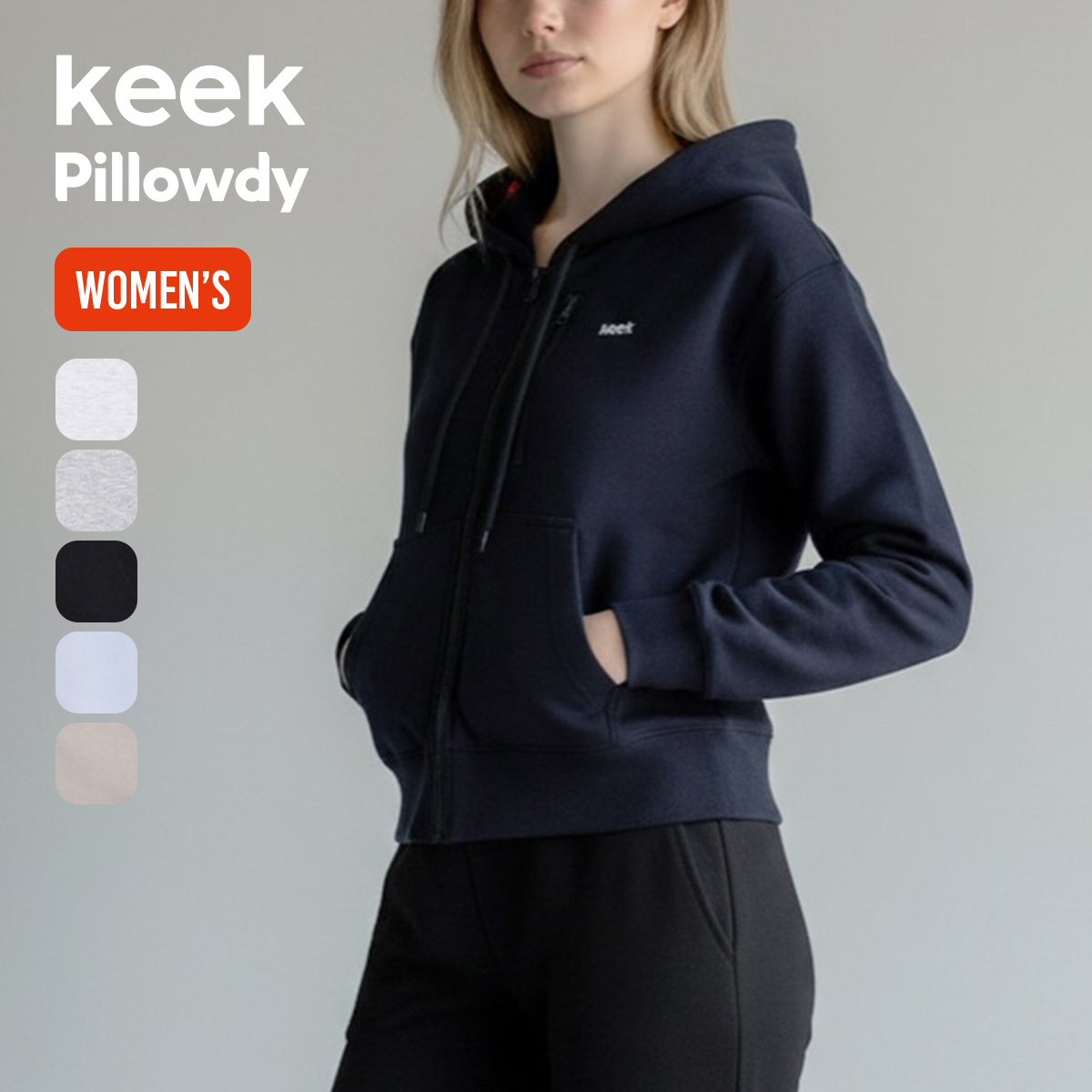 Creek Logo Hoodie クリーク ロゴ フーディ パーカー keek キーク ピロウディ ロゴフーディーV3 クロップ K0IJP003 Pillowdy
