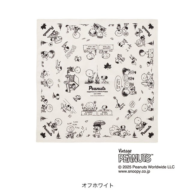 LOGOS（ロゴス） スヌーピー PEANUTS 75years バンダナ ハンカチ