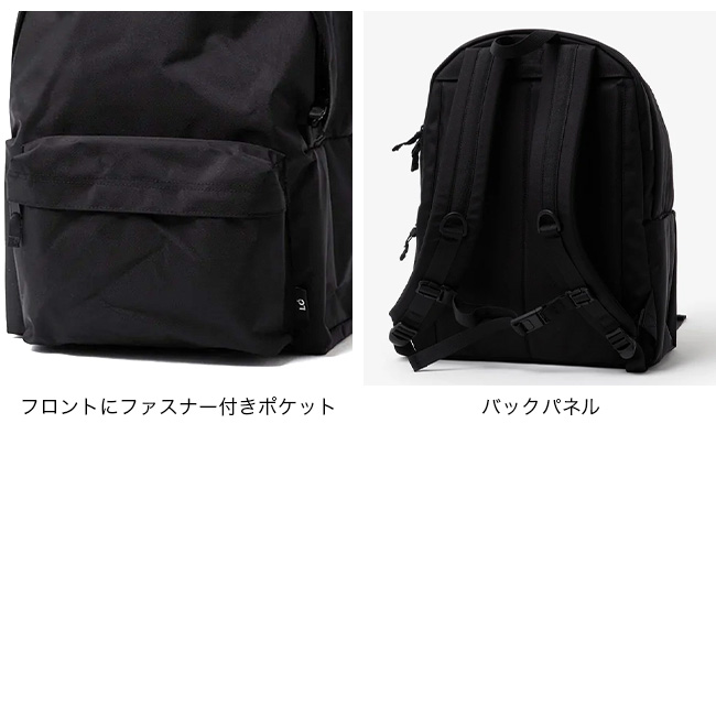 LOWERCASE 黒 バックパック LC01 ナイロン製軽量バックパック｜ミニマルデザインでPC収納可 LC01