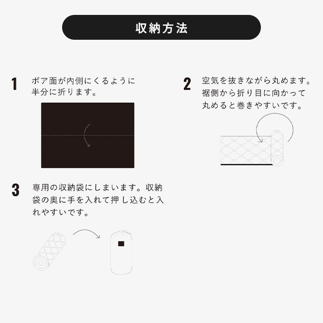 LUGH ルー 魔法瓶ブランケットclassic XS JZ-LU2303-BK50XS 膝掛け