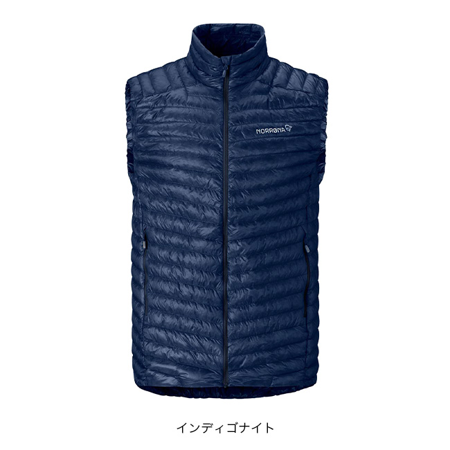 NORRONA ダウンベスト メンズ NORRONA ノローナ トロールヴェゲン ダウン800スーパーライトベスト