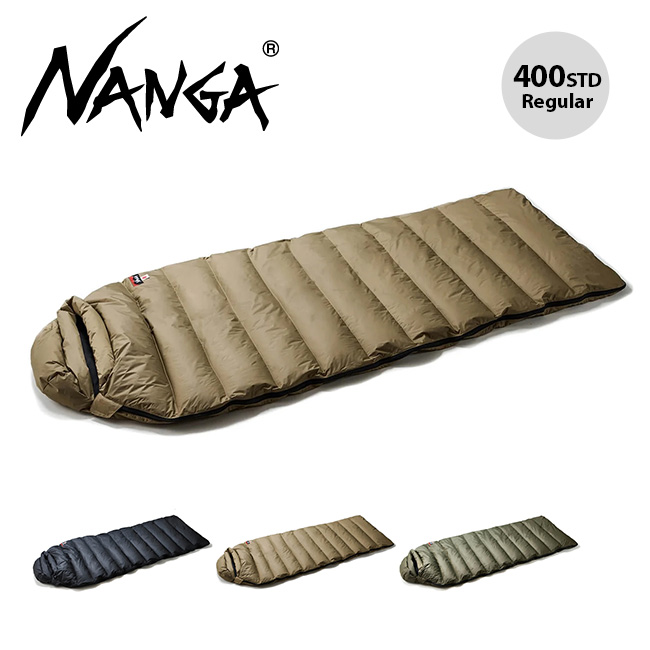 NANGA ナンガ オーロラスクエアフット400 レギュラー 寝袋 シュラフ マミー型 キャンプ 登山