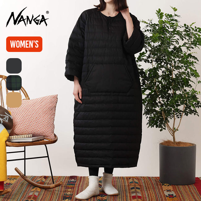 NANGA ナンガ コットンピーチダウンワンピース レディース トップス ワンピース ダウンワンピ ワイドシルエット