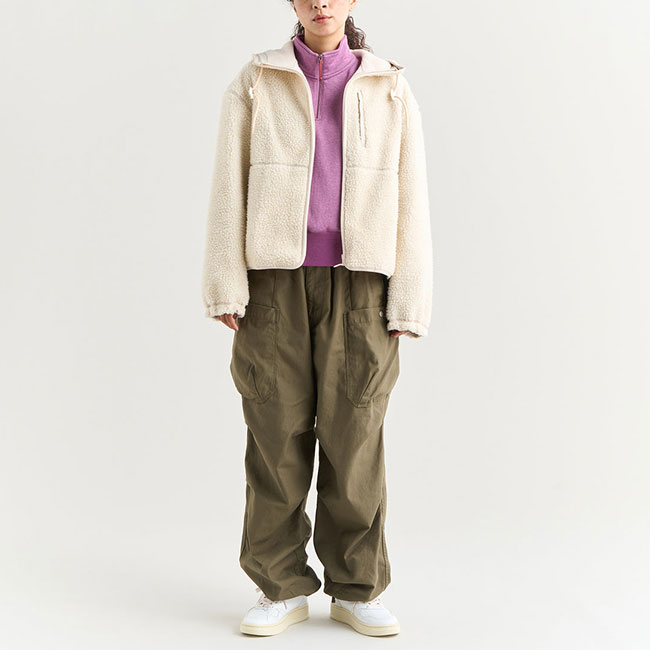 NANGA ナンガ ボアフリースフルジップパーカ【ウィメンズ】 N2530-1P116D NANGA（ナンガ） ボアフリースフルジップパーカ ウィメンズ N2530