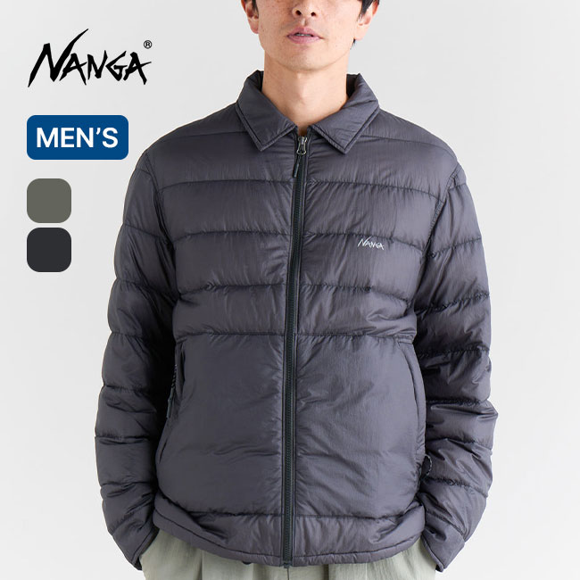 ナンガ ダウンジャケット アウター ブルゾン アウトドア グレー XL JEANSFACTORY × NANGA [ジーンズファクトリー × ナンガ] 別注 オーロラ