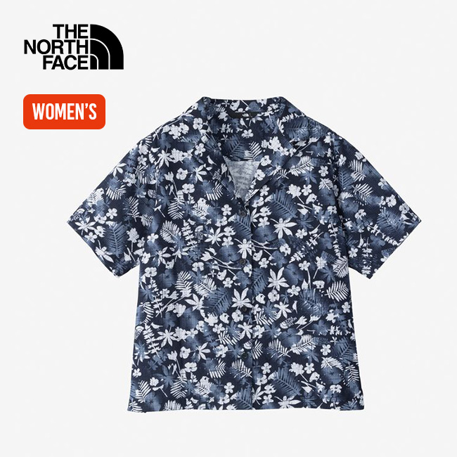 THE NORTH FACE アロハシャツ 和柄 ミントグリーン 公式・アウトレット】ショートスリーブアロハベントシャツ