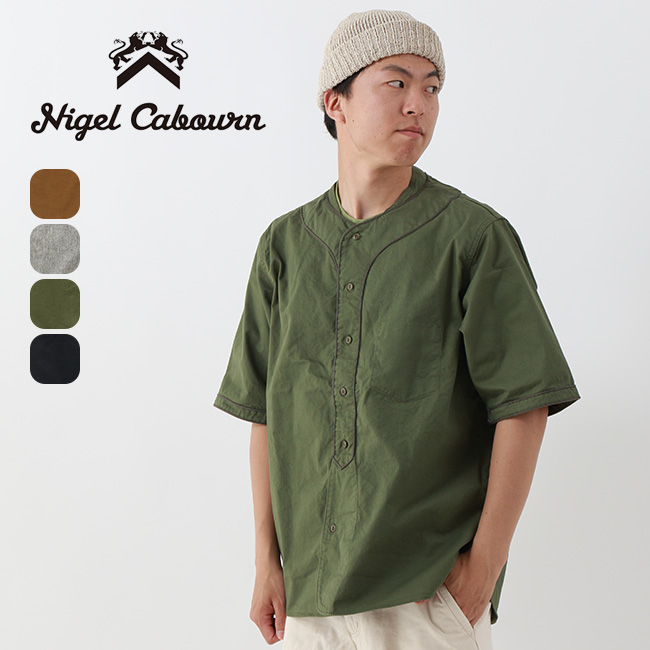 NIGEL CABOURN ナイジェルケーボン ベースボールシャツS/Sタイプ2 : n39094 : OutdoorStyle サンデーマウンテン  - 通販 - Yahoo!ショッピング