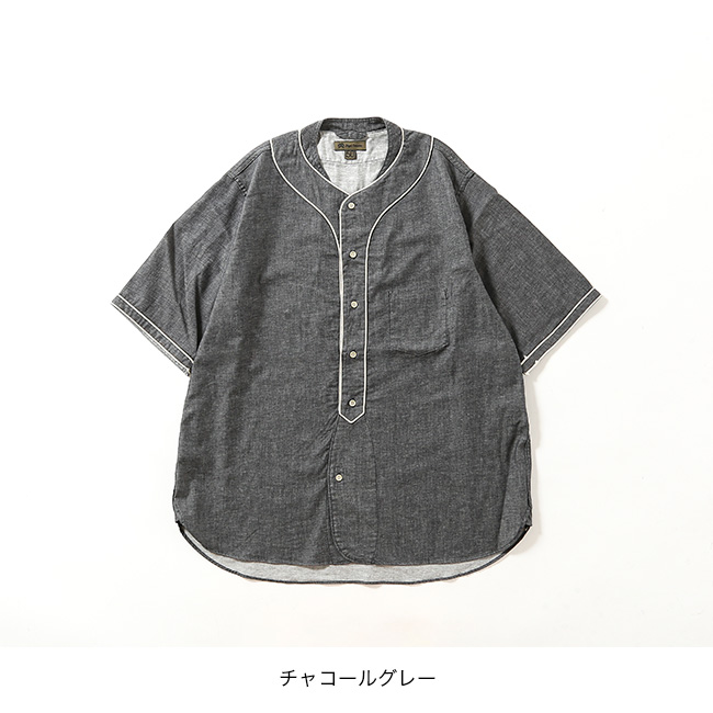 NIGEL CABOURN ナイジェルケーボン ベースボールシャツS/Sタイプ NIGEL CABOURN ナイジェルケーボン ベースボールシャツS/Sタイプ
