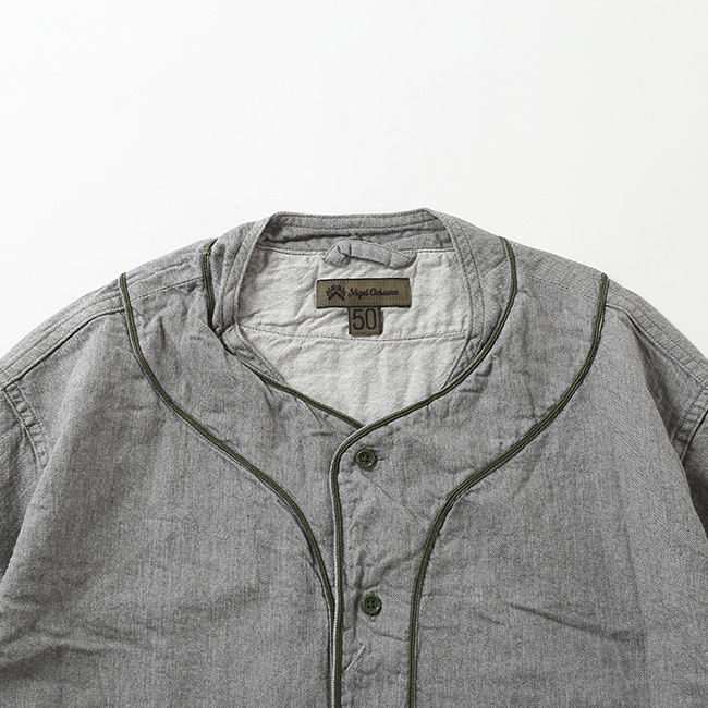 NIGEL CABOURN ナイジェルケーボン ベースボールシャツS/Sタイプ NIGEL CABOURN ナイジェルケーボン ベースボールシャツS/Sタイプ