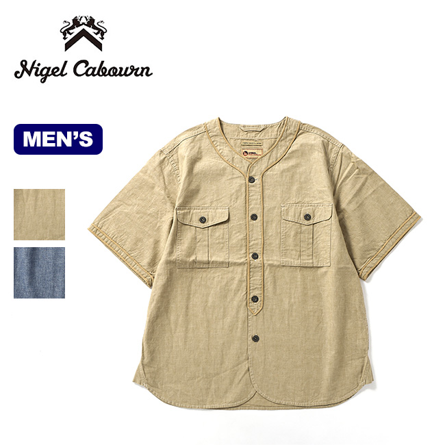 NIGEL CABOURN ナイジェルケーボン S-52SSベースボールシャツ メンズ